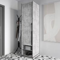 Шафа розстібна зі штангою на одну дверку R-0002 від Moreli (Морелі) Бетон