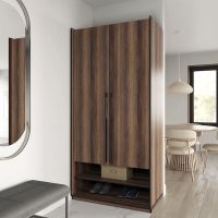 Шкаф распашной на две двери с полками и шухлядами R-0003 от Moreli (Морели) Дуб Кверкус