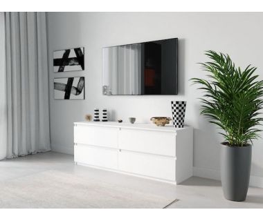 Тумба под телевизор ТВ/ТВ 4 ящика Moreli (Морели) Т-223 Белый