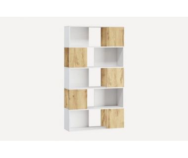 Стеллаж полки для книг и декора для дома LA-0002 от Moreli (Морели) Білий/Аппалачи