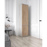 Шафа-пенал з полицями для одягу T-217 від Moreli (Морелі) Бетон/Дуб Сонома