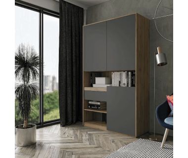 Шкаф распашной для книг и документов RS-1 от Moreli (Морели) АппалачиАнтрацит