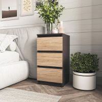 Тумба на 3 ящики в спальню T-216 від Moreli (Морелі) Венге темний/Дуб Сонома