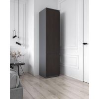 Шафа-пенал з полицями для одягу T-217 від Moreli (Морелі) Антрацит/Венге темний