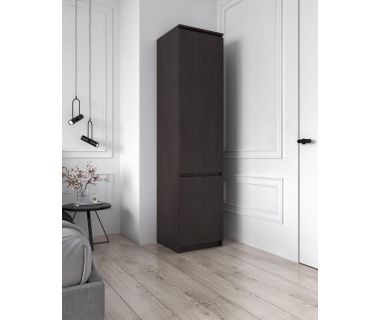 Шафа-пенал зі штангою для одягу Т-218 від Moreli (Морелі) Венге темний