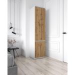 Шкаф-пенал со штангой для одежды Т-218 от Moreli (Морели) Белый/Аппалачи