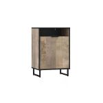 Тумба под обувь в прихожую с дверцей от Moreli (Морели) F-003 Дуб Гранж Песочный