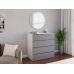 Комод 4 шухляди комбінація кольорів ТX-04 Moreli (Морелі) Білий/Антрацит в інтернет магазині "Меблі Даром"