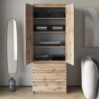 Шкаф распашной с полками для одежды T-210 от Moreli (Морели)