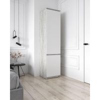 Шкаф-пенал с полками для одежды T-217 от Moreli (Морели) Бетон/Белый