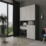 Шафа розстібна для книг та документів RS-1 від Moreli (Морелі) Антрацит/Бетон