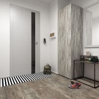 Шкаф распашной с полками для одежды ST-0013 от Moreli (Морели) Бетон