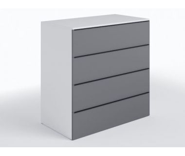 Комод 4 ящика комбинация цветов ТX-04 Moreli (Морели) Белый/Антрацит Комод 4 ящика комбинация цветов ТX-04 Moreli (Морели) Белый/Антрацит