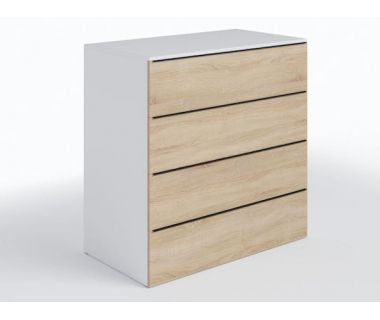 Комод 4 ящика комбинация цветов ТX-04 Moreli (Морели) Белый/Дуб Сонома Комод 4 ящика комбинация цветов ТX-04 Moreli (Морели) Белый/Дуб Сонома
