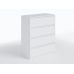 Комод із 4 ящиками та прихованими ручками Т-215 Moreli (Морелі) Білий в інтернет магазині "Меблі Даром"