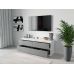 Тумба под телевизор ТВ/ТВ 4 ящика Moreli (Морели) Т-223 Белый/Антрацит