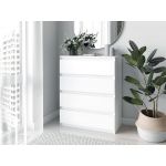 Комод із 4 ящиками та прихованими ручками Т-215 Moreli (Морелі) Білий