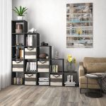 Стелаж для книг та іграшок на 15 осередків ST-0017 від Moreli (Морелі) Антрацит