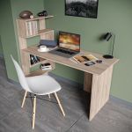 Стіл комп'ютерний, письмовий стіл з полицями ST-0024 від Moreli (Морелі) Дуб Сонома