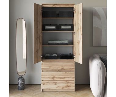 Шафа розстібна з полицями для одягу T-210 від Moreli (Морелі) Шафа розстібна з полицями для одягу T-210 від Moreli (Морелі)