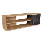 Тумба под телевизор в гостиную, тумба под ТВ, TV тумба LA-0003 от Moreli (Морели) Аппалачи/Бетон Темный