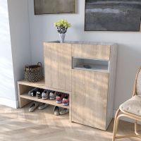 Тумба під взуття в передпокій RS-4 від Moreli (Морелі) Бетон/Дуб Сонома