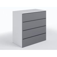 Комод 4 ящика комбинация цветов ТX-04 Moreli (Морели) Белый/Антрацит