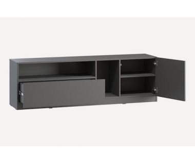 Тумба під телевізор у вітальню, тумба під ТВ, TV тумба PA0004 від Moreli (Морелі) Антрацит