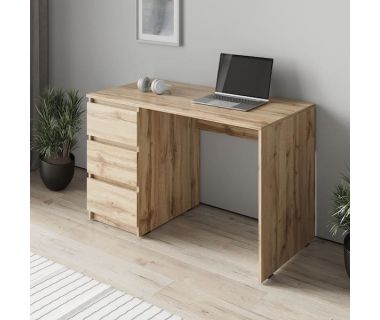 Компьютерный стол, письменный стол с 3-мя ящиками T-224 от Moreli (Морели) Белый Компьютерный стол, письменный стол с 3-мя ящиками T-224 от Moreli (Морели) Белый