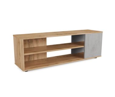 Тумба под телевизор в гостиную, тумба под ТВ, TV тумба LA-0003 от Moreli (Морели) Аппалачи/Бетон Тефра