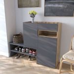 Тумба под обувь в прихожую RS-4 от Moreli (Морели) Аппалачи/Антрацит