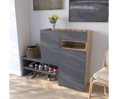 Тумба під взуття в передпокій RS-4 від Moreli (Морелі) Аппалачі/Антрацит Тумба під взуття в передпокій RS-4 від Moreli (Морелі) Аппалачі/Антрацит