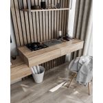 Стол компьютерный подвесной на 2 ящика, стол письменный T-222 от Moreli (Морели) Дуб Сонома