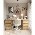 Стол компьютерный с двумя тумбами, стол письменный T-228 Аппалачи