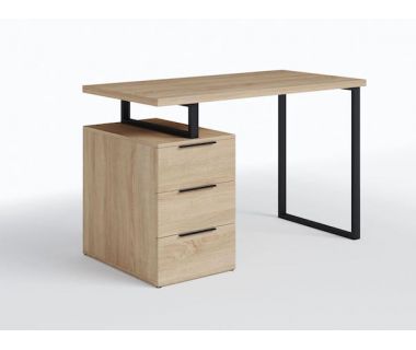 Стол компьютерный на 3 ящика, письменный стол MX-0003 от Moreli (Морели) Дуб Сонома