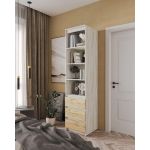 Шафа-пенал для одягу з ящиками та полицями T-219 від Moreli (Морелі) Бетон/Аппалачі