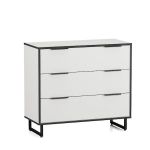 Комод с тремя ящиками на ножках от Moreli (Морели) F-0008 Белый