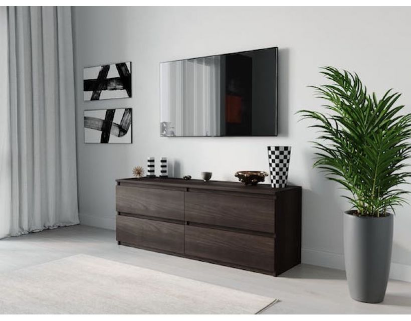 Тумба під телевізор ТВ/ТВ 4 ящики Moreli (Морелі) Т-223 Венге темний