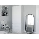 Шкаф распашной с полками для одежды T-210 от Moreli (Морели) Белый