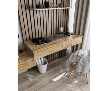 Стіл комп'ютерний підвісний на 2 ящики, стіл письмовий T-222 від Moreli (Морелі) Аппалачі