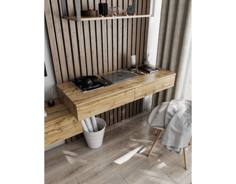 Стіл комп'ютерний підвісний на 2 ящики, стіл письмовий T-222 від Moreli (Морелі) Аппалачі