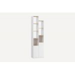 Стеллаж с дверцей и полками для декора и книг MA-0002 от Moreli (Морели) Белый/Аппалачи