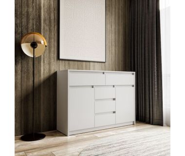 Комод для дома без ручек с 2 дверцами и 5 ящиками T-227 от Moreli (Морели) Комод для дома без ручек с 2 дверцами и 5 ящиками T-227 от Moreli (Морели)