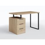 Стол компьютерный на 3 ящика, письменный стол MX-0003 от Moreli (Морели) Дуб Сонома