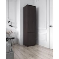 Шкаф-пенал с полками для одежды T-217 от Moreli (Морели) Венге темный