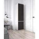 Шкаф-пенал со штангой для одежды Т-218 от Moreli (Морели) Белый/Венге темный