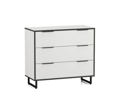 Комод із трьома ящиками на ніжках від Moreli (Морелі) F-0008 Білий Комод із трьома ящиками на ніжках від Moreli (Морелі) F-0008 Білий