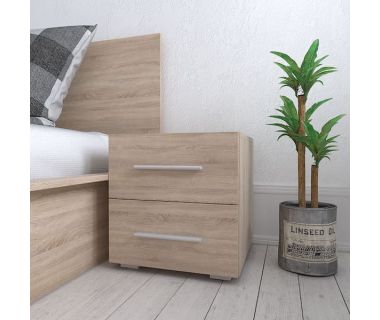 Тумба з 2 ящиками для спальні ST-0011 від Moreli (Морелі) Дуб Сонома