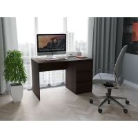 Комп'ютерний стіл, письмовий стіл з трьома ящиками T-224 від Moreli (Морелі) Венге темний