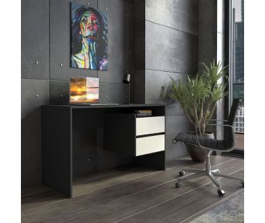 Стол компьютерный, письменный стол с ящиками ST-0006 от Moreli (Морели) Антрацит/Белый